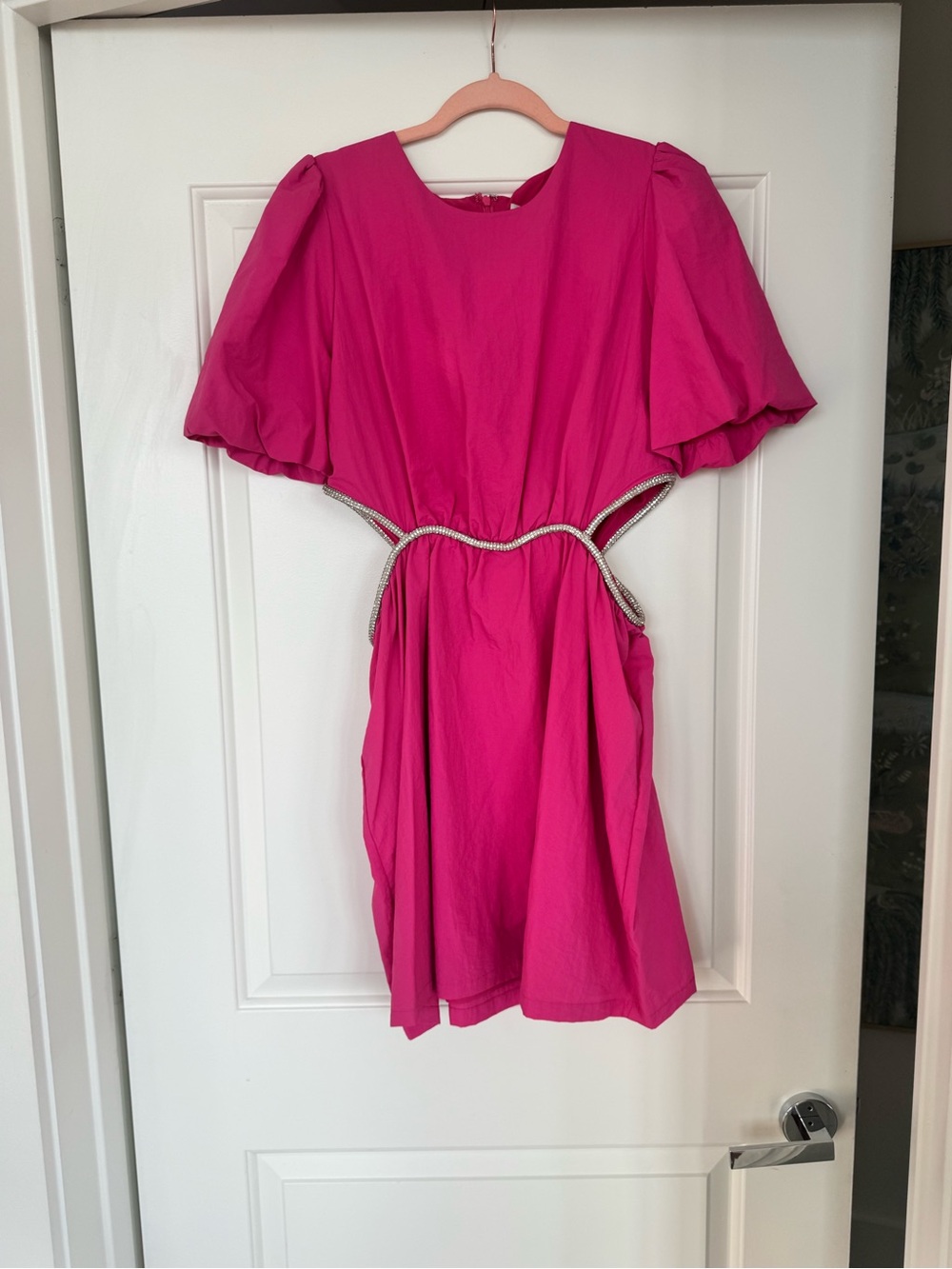 Hot Pink Wayf Cutout Dress